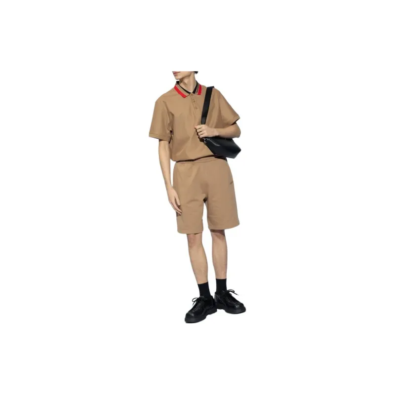 Burberry Logo Embroidered Bermuda Shorts-1