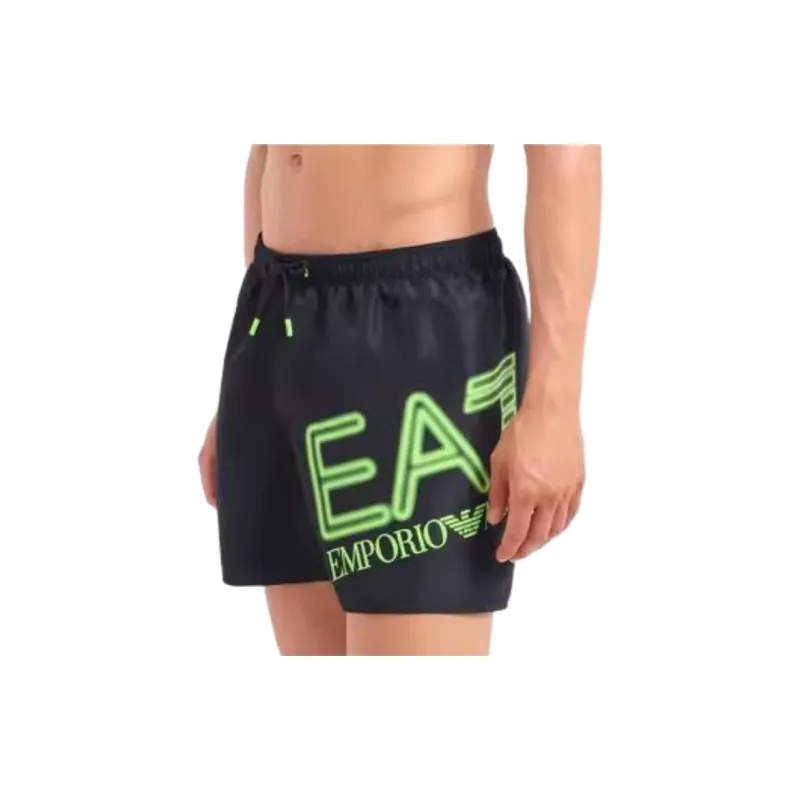 EMPORIO ARMANI SS24 Beach Shorts Men's Black-1