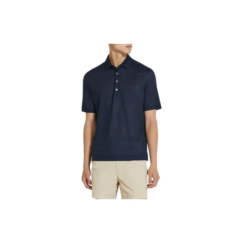 Ermenegildo Zegna Linen Polo Shirt-1