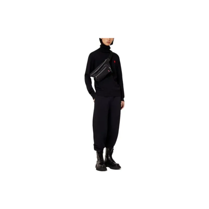 Ami Ami De Coeur Drawstring Track Pants-1