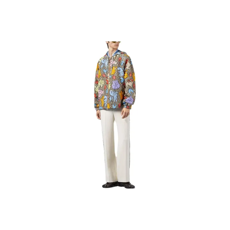 GUCCI Jackets Men Brown-1