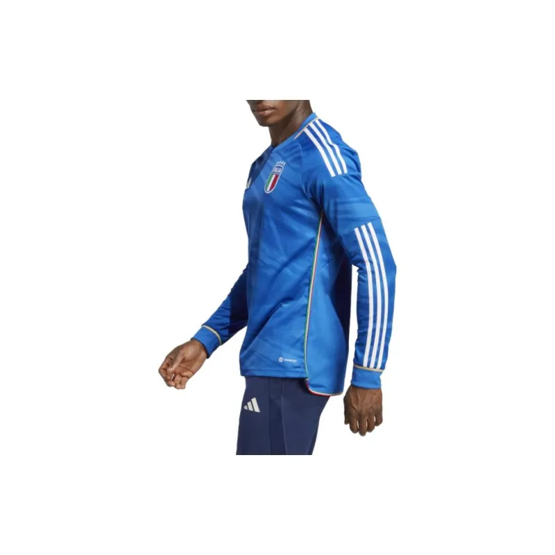 Adidas Italy 2023 Home Long Sleeve Jersey-3