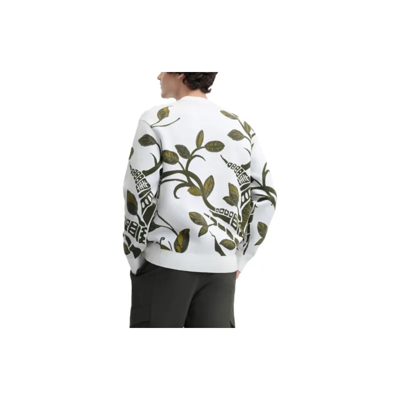 FILA x LUSUO Knitwear Men White Green-3