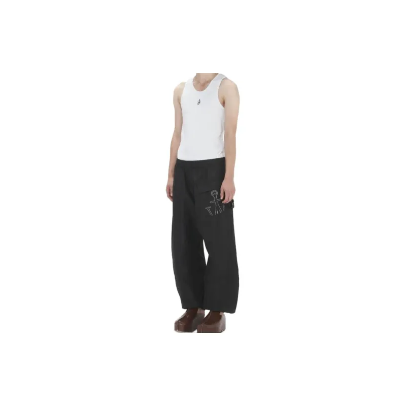 JW Anderson Anchor Logo Printed Twisted Joggers-3