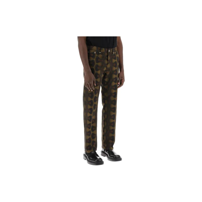 DRIES VAN NOTEN SS24 Casual Pants Men's Khaki-2