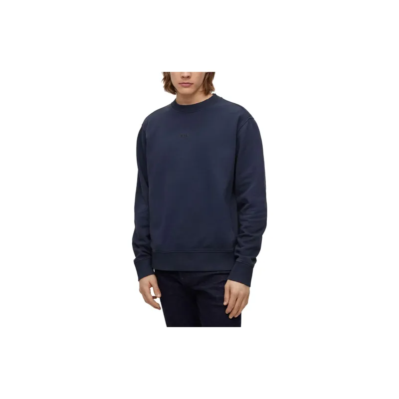 HUGO BOSS Logo Embroidered Crewneck Sweatshirt-2