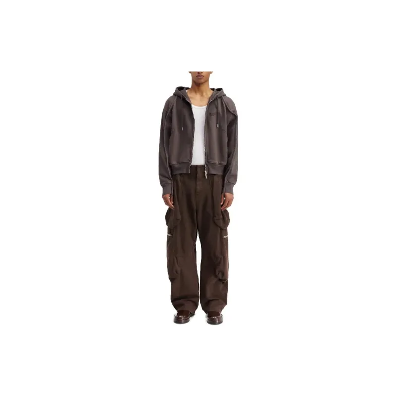 Jacquemus Le Sweater Camargue Zippé Jackets Coats Unisex Brown-3