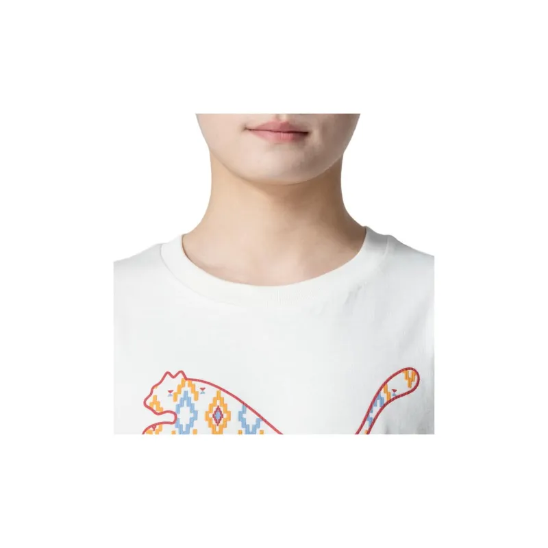 PUMA Drop Shoulder Sleeve T-Shirt Men's White-2