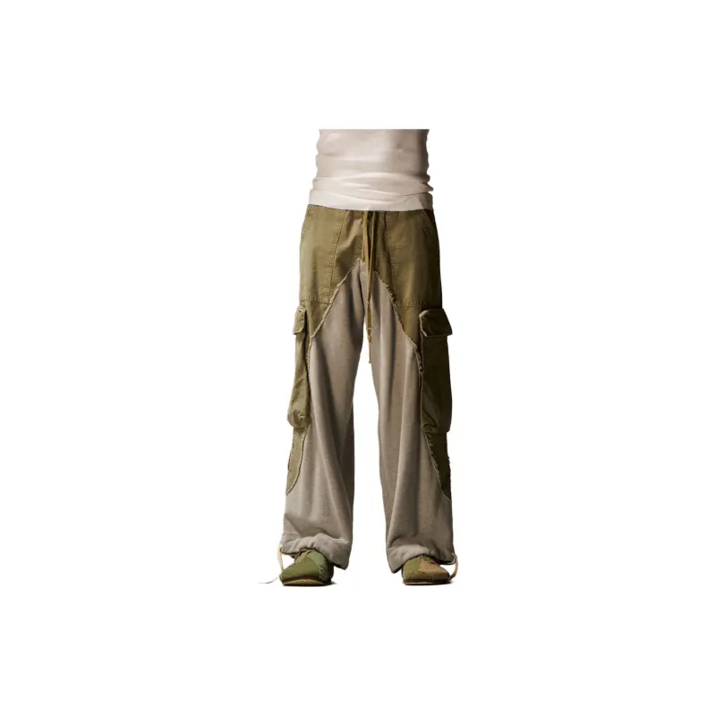 GREG LAUREN Cargo Pants Men's Army Green-1