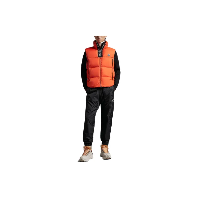 Moncler Vests Men Bright Orange-1