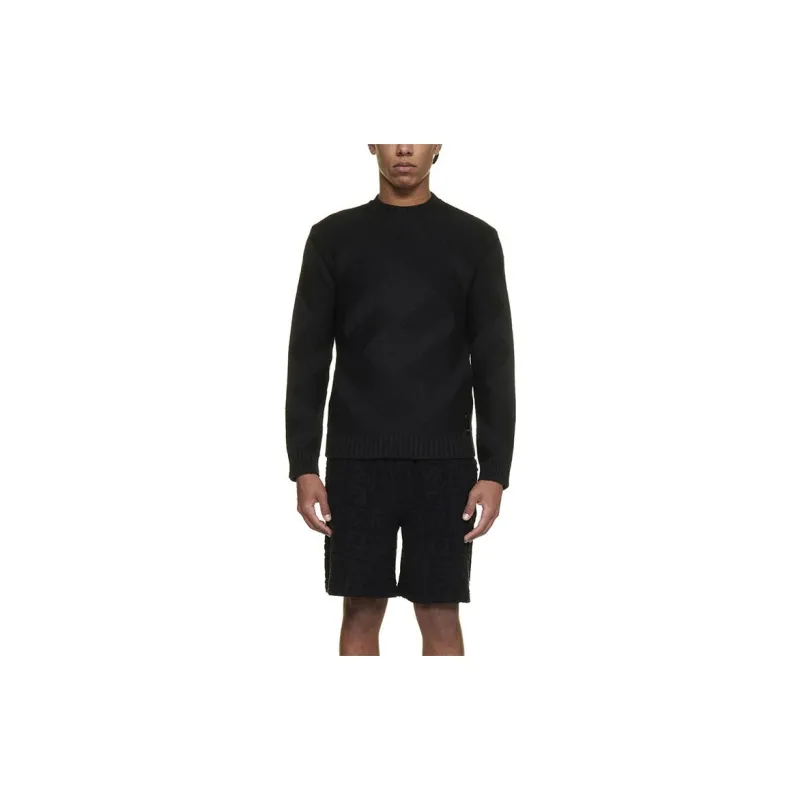 FENDI FF motif Terry Bermuda Shorts-4
