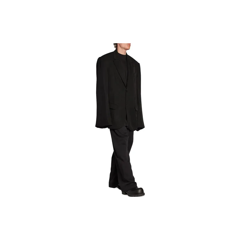 Balenciaga Single-Breasted Oversized Blazer-4