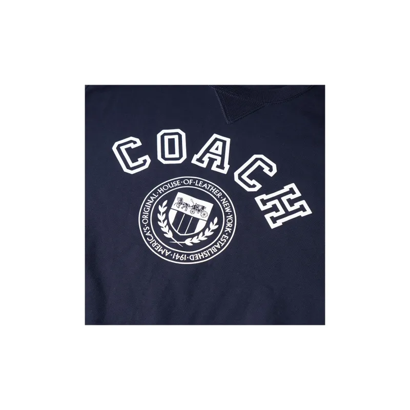 COACH FW22 Sweatshirt Men's Marine Blue-4