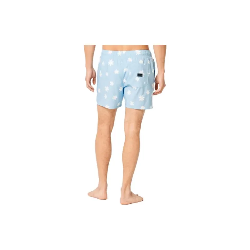 Hollister Swimming Shorts Men Light Blue Floral-1