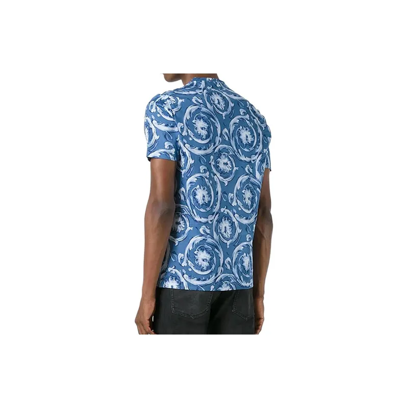 VERSACE T Shirts Men Blue-2