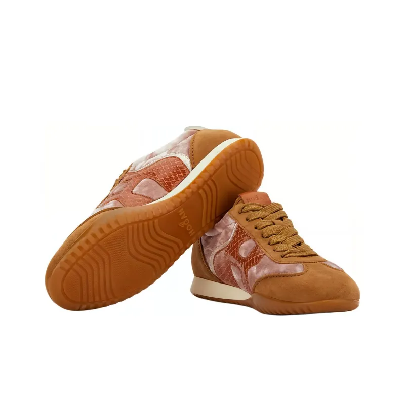 HOGAN Olympia Casual Shoes Women's Low-Top Brown-4