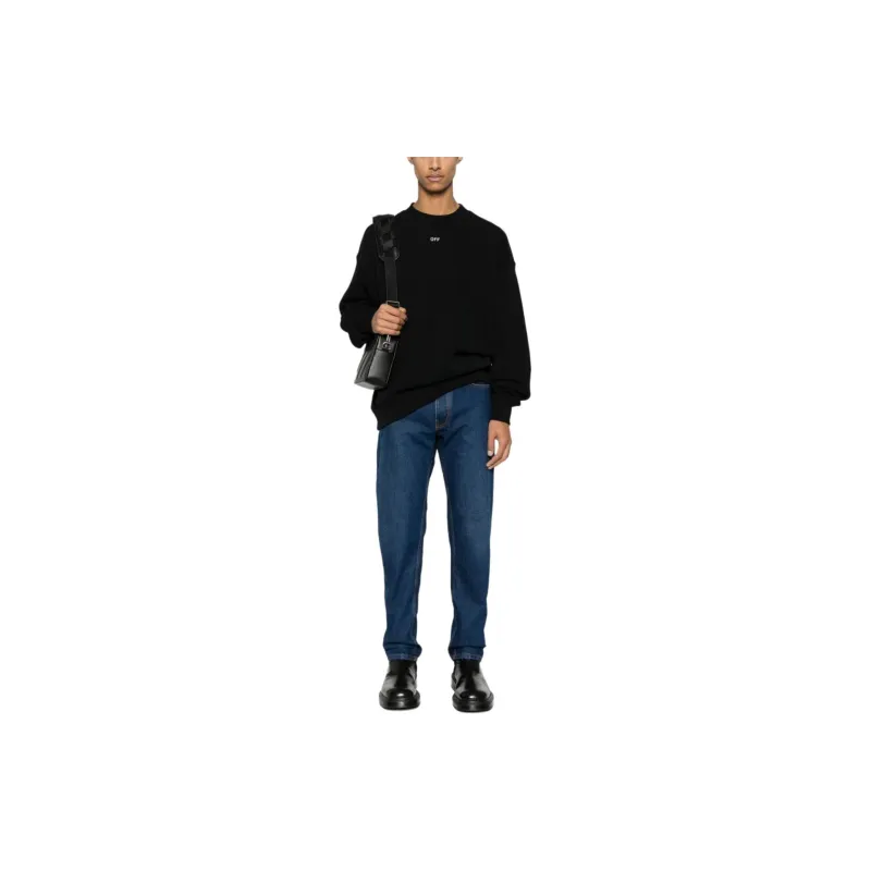 OFF WHITE Logo print Cotton Sweatshirt-2