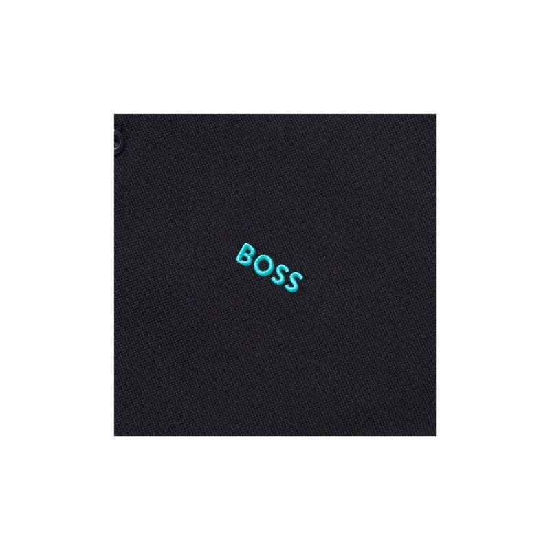 HUGO BOSS Logo Embroidered Short Sleeved Polo Shirt-4