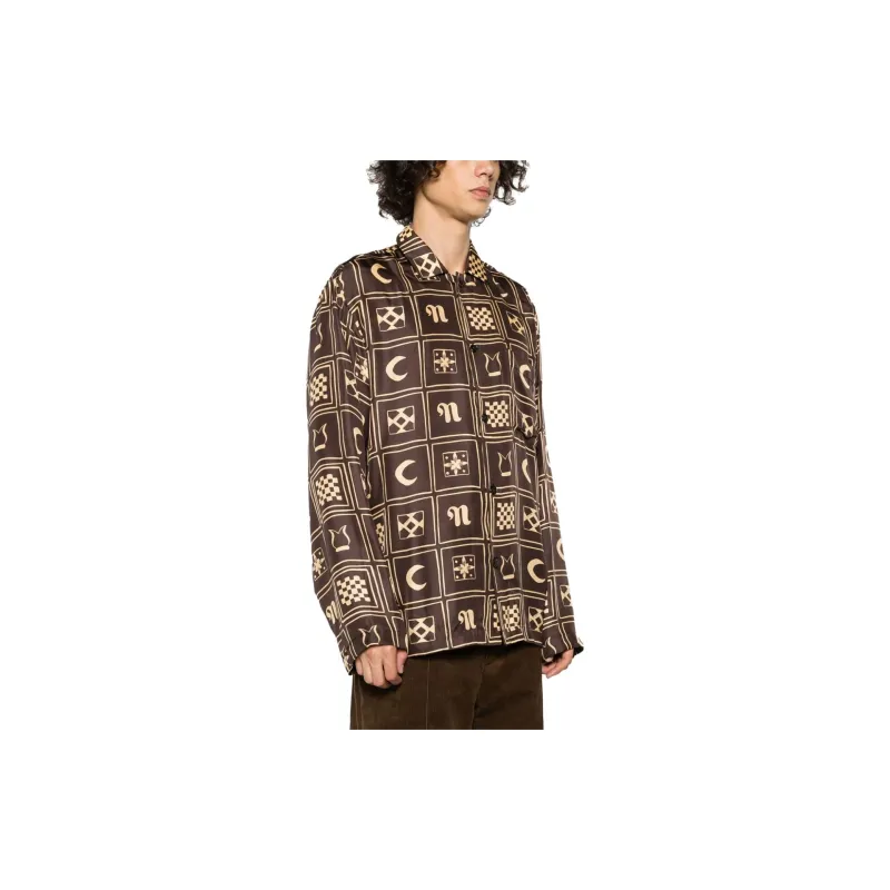 NANUSHKA Jelmer Printed Silk Shirt-2