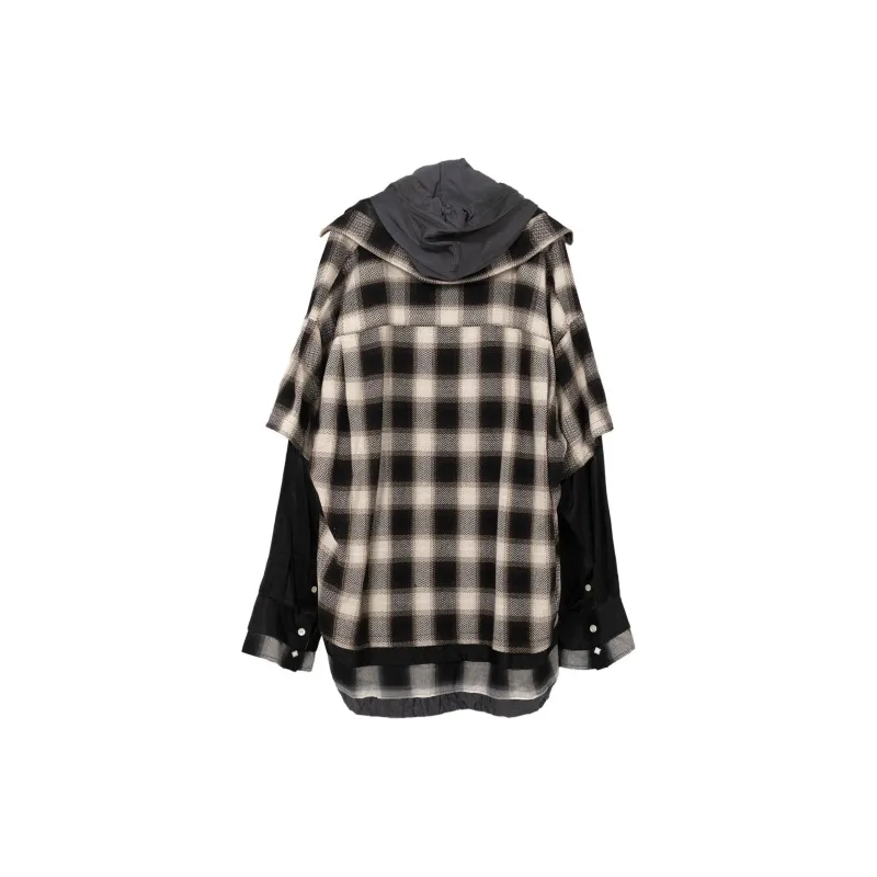 Maison Mihara Yasuhiro Plaid Drawstring Shirt-1