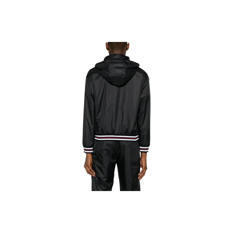 THOM BROWNE Logo Patch Zip Up Jacket-2