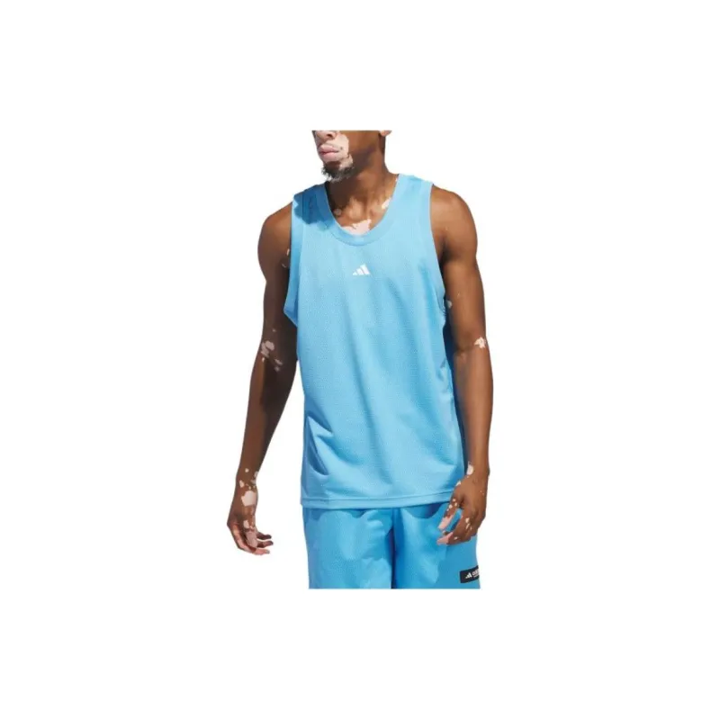 Adidas Clothing Basketball Legends Tank Top Basketball Jersey Men's Blue-3