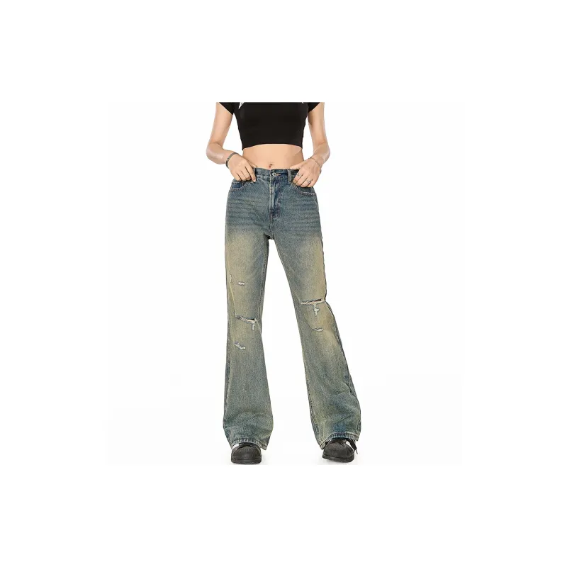 DARKCIRCLE Jeans Unisex Vintage Blue-4