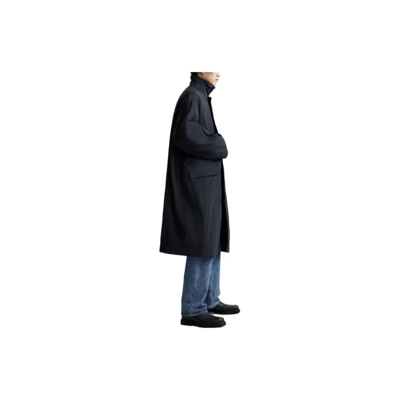 Studio Nicholson X ZARA Studio Nicholson Co-brand Trench Coats Men Black-5