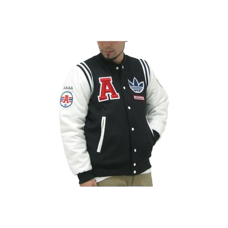 Adidas Originals Baseball Jacket Men's Black-2