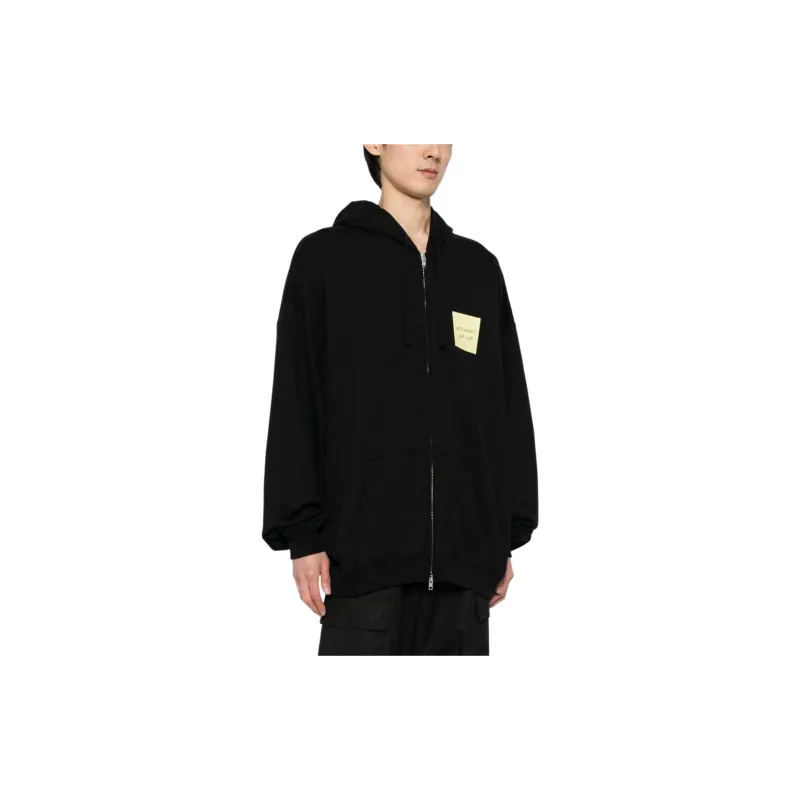 Vetements Sticker Zip Up Hoodie-4