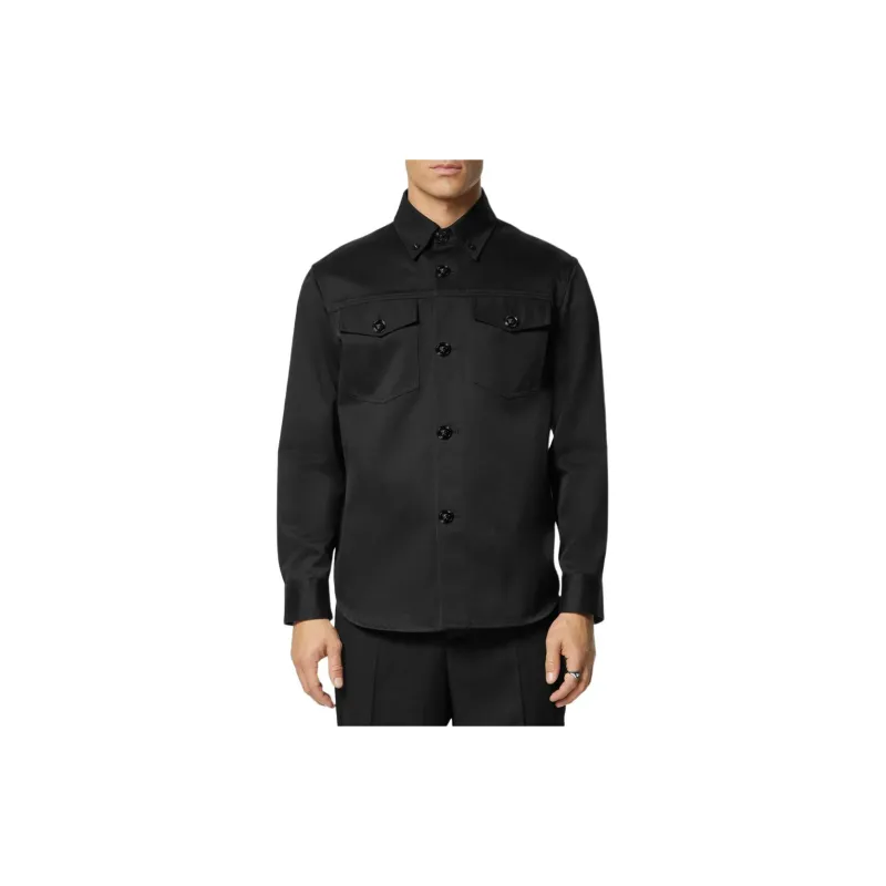 VERSACE Medusa Button Long Sleeved Shirt Jacket-1