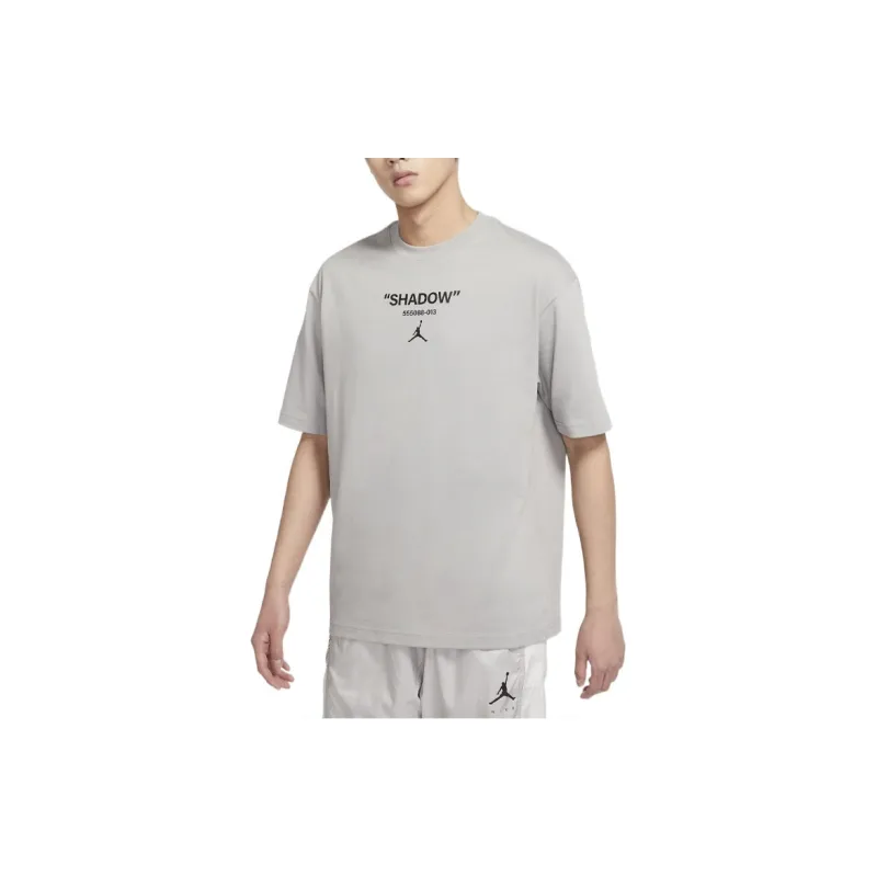 Jordan T Shirts Men Gray-3