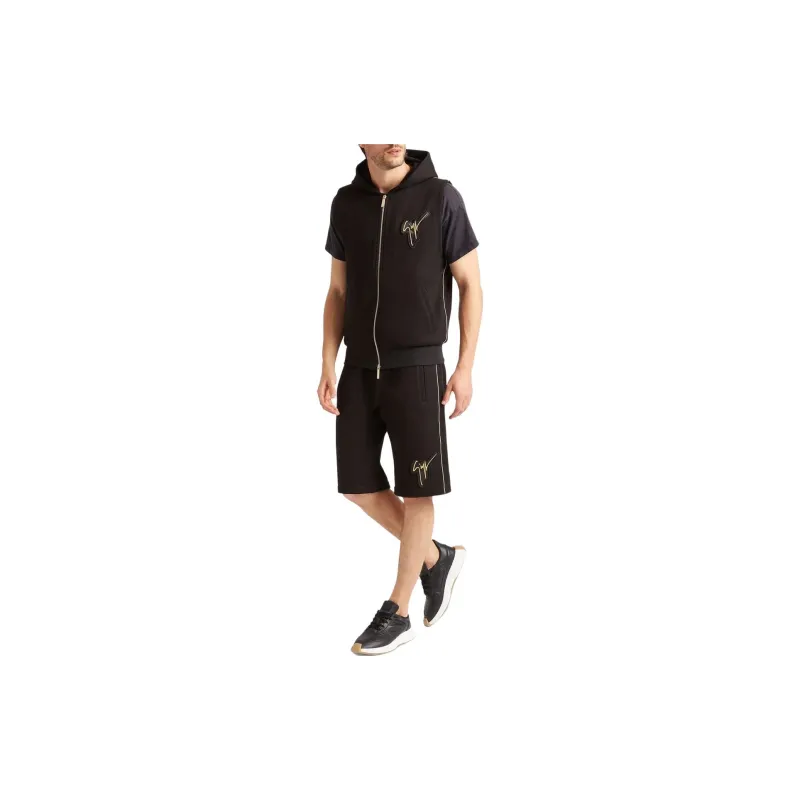 Giuseppe Zanotti Sleeveless Zip front Hoodie-3