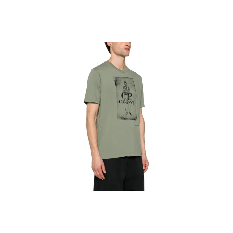 C.P.Company Graphic Printed Crewneck T Shirt-2
