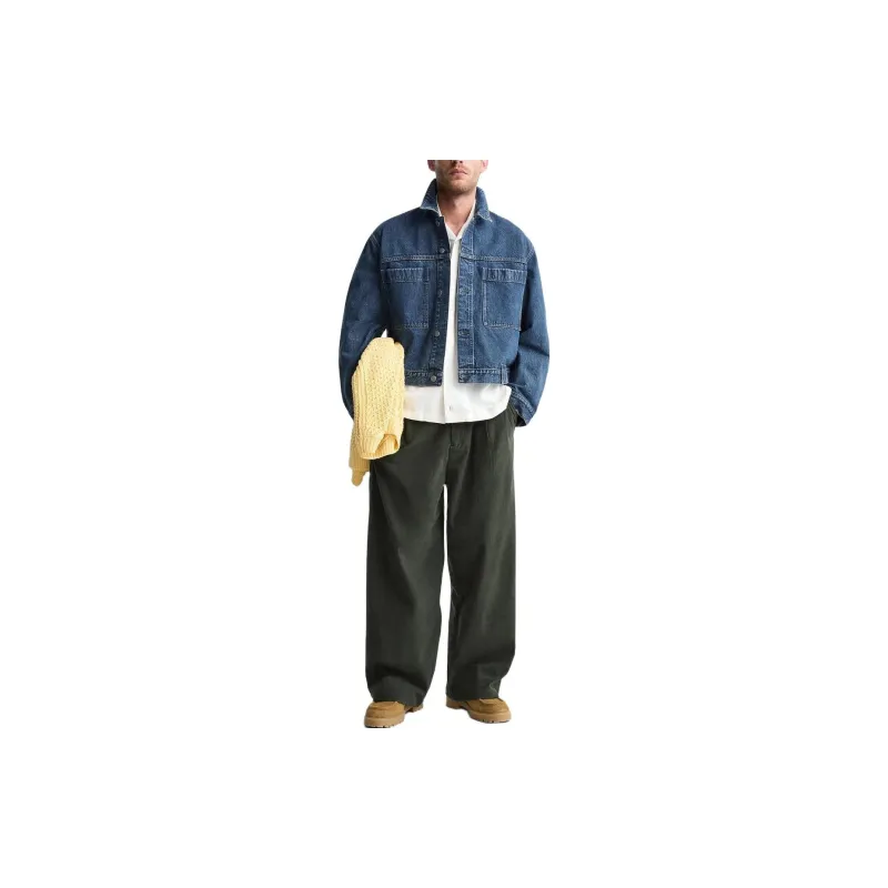 ZARA Casual Pants Men Khaki-2
