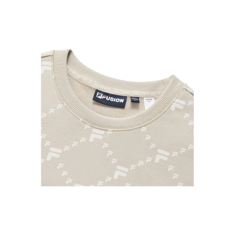 FILA FUSION Sweatshirts Unisex Skin Gray-4