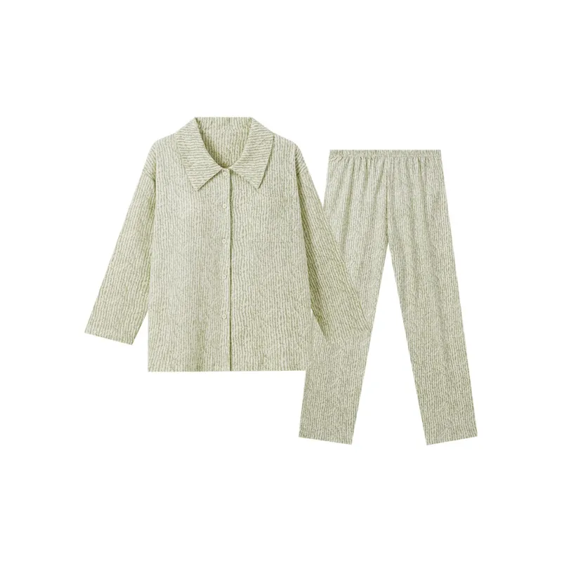 OUSHIBO Pajama Set Women's Green-0