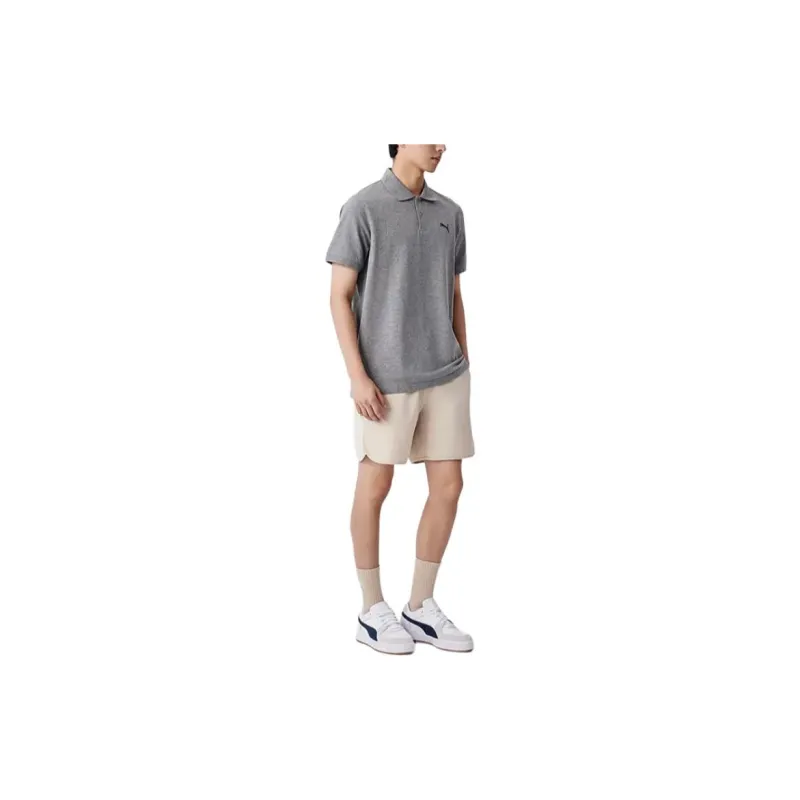 PUMA ESS PIQUE Polo Shirt Men's Gray-2