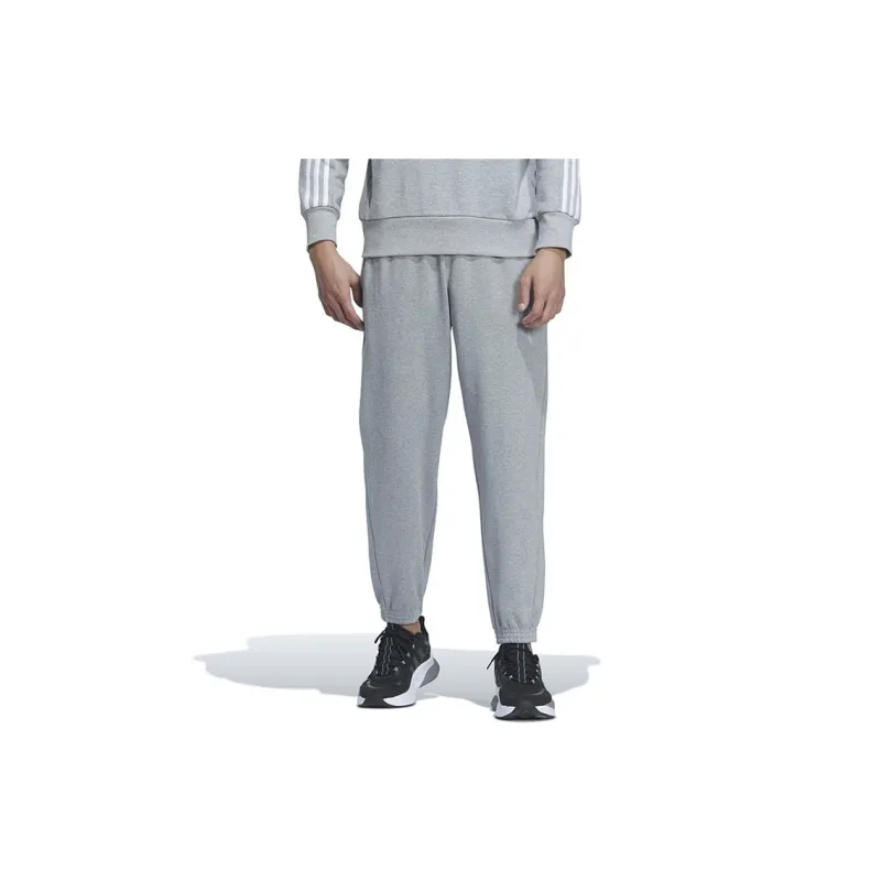 Adidas Knitted Sweatpants Men Gray-3