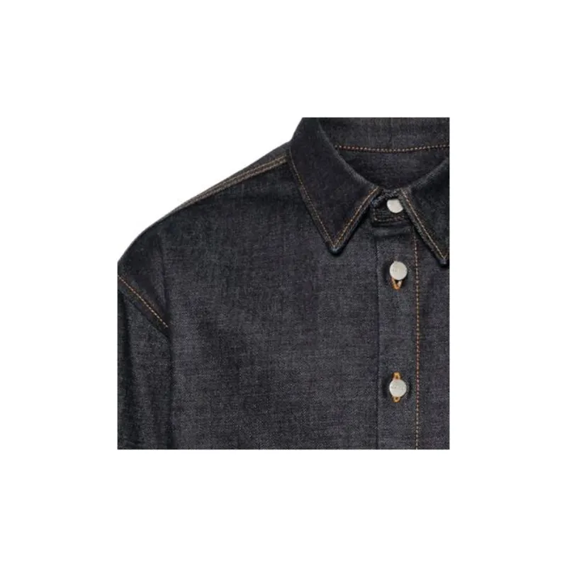 Ferragamo Long Sleeved Denim Shirt-5