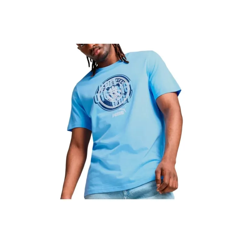 PUMA Manchester City SS24 T Shirt Men's Blue-4