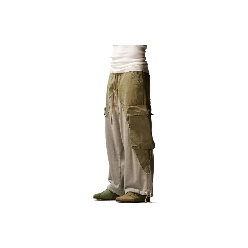 GREG LAUREN Cargo Pants Men's Army Green-3