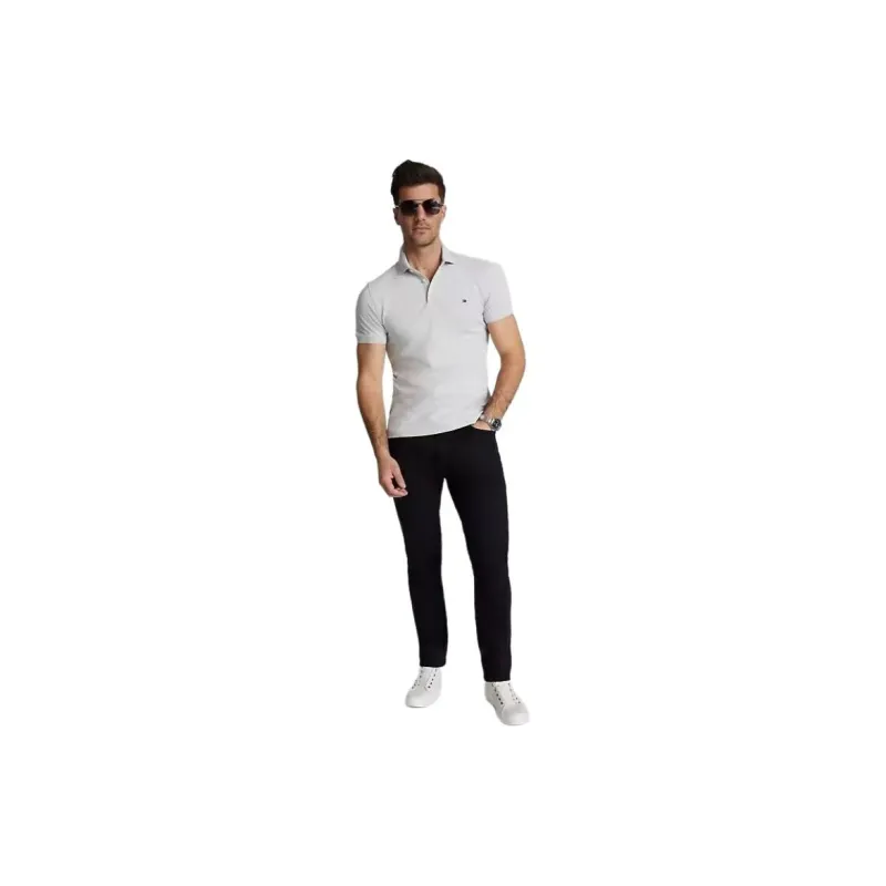 Tommy Hilfiger Polo Shirt Men's Light Gray-2