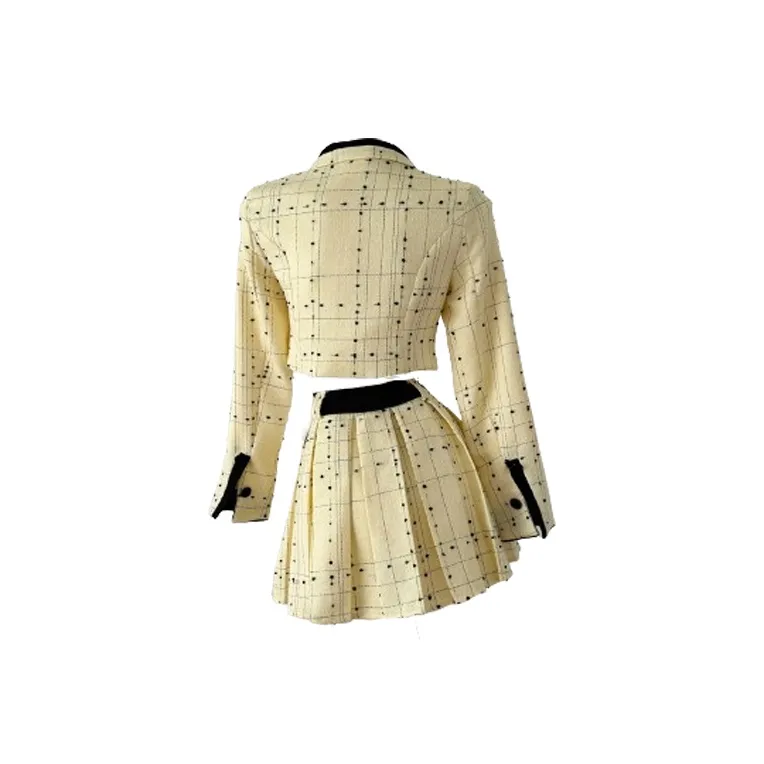 STARFEI Skirt Set Women's Yellow-1