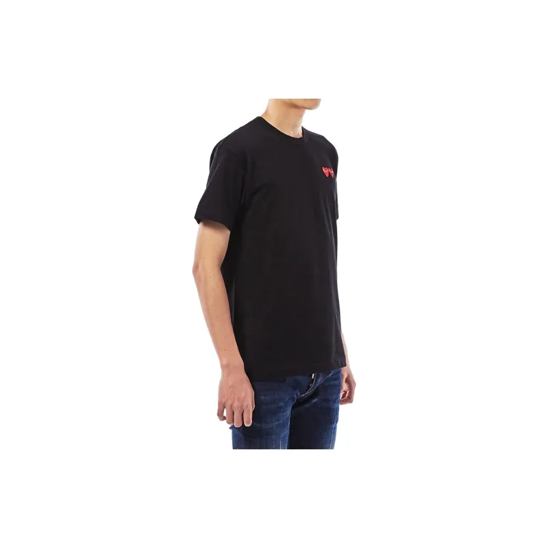Comme Des Garçons Play Double Heart T Shirt-5
