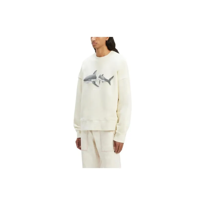 PALM ANGELS Shark Wool Knit Crewneck-4