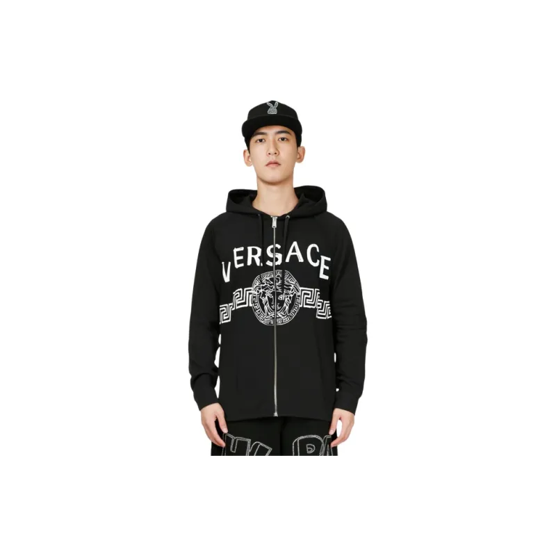 VERSACE SS22 Jackets Coats Men's Black-3