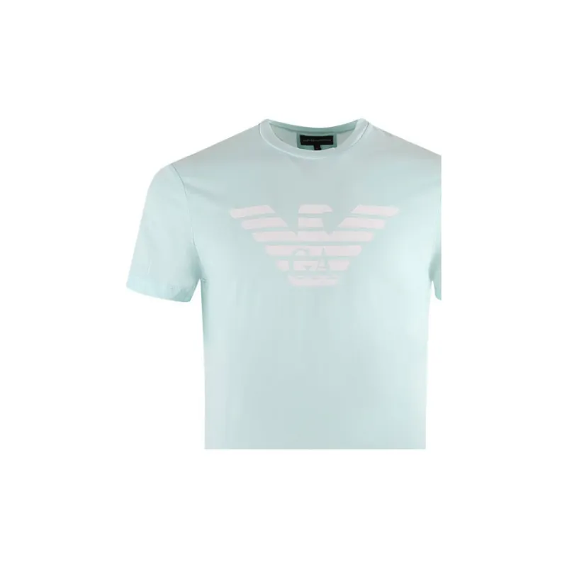EMPORIO ARMANI T Shirt Men's Cyan-5