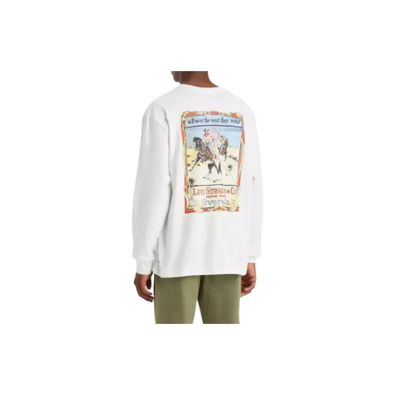 Levi’s Relaxed Long Sleeve Authentic Graphic T-Shirt T-Shirt Men's White-3