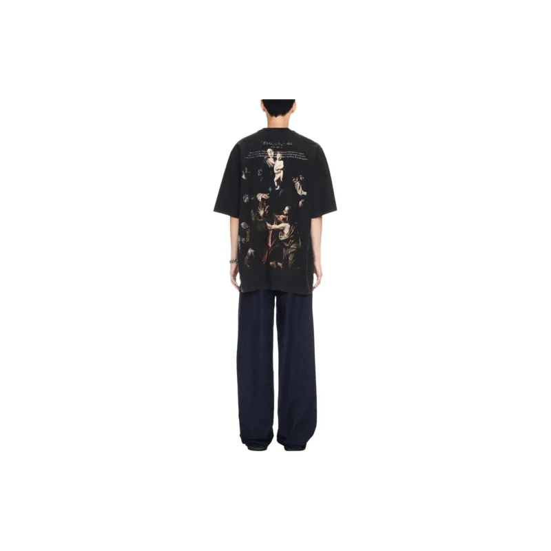 OFF WHITE Graphic print Cotton T shirt-3